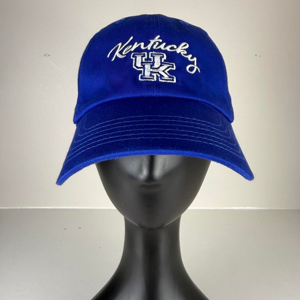 Captivating Kentucky Wildcats Script Royal Blue Strapback Dad Hat